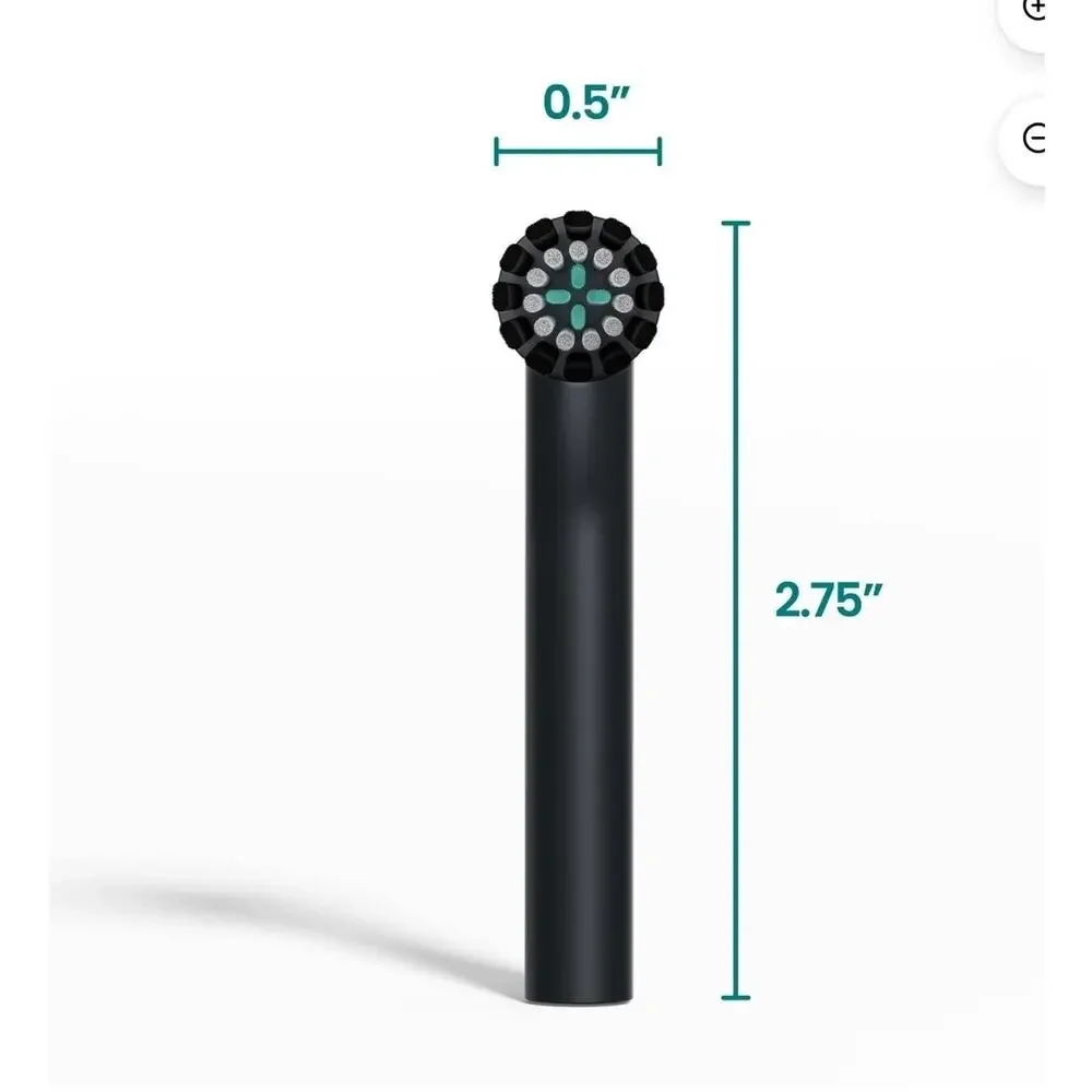 Electric Toothbrush Heads Refill Black Soft 6 Total Heads